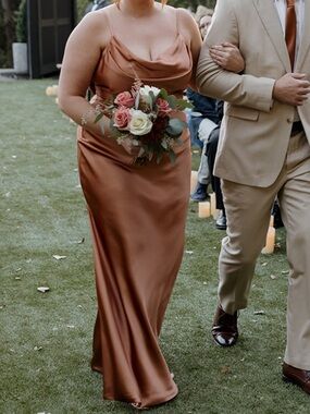 Revelry Nadia Satin Dress